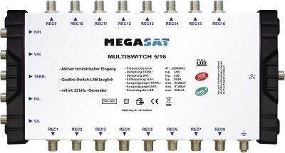 Megasat Multiswitch 5/16 Multischalter