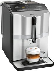 Siemens EQ.300 Kaffeemaschine mit Milchaufschäumer TI353501DE Silber