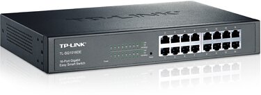 TP-Link TL-SG1016DE Managed L2 Gigabit Ethernet (10/100/1000) 1U Schwarz