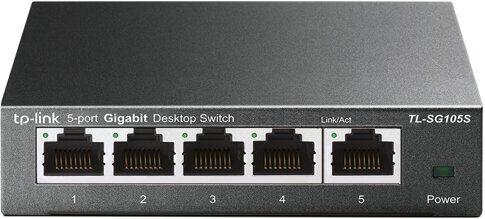 TP-Link TL-SG105S Unmanaged Gigabit Ethernet (10/100/1000) Schwarz