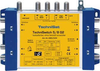 Technisat TechniSwitch 5/8 G2 inkl. Netzteil