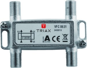 Triax VFC 0631 BK Verteiler 3-fach