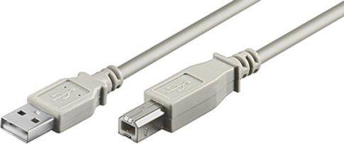 USB-Kabel 1.8m AB 180 LC HiSpeed 2.0 GREY