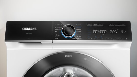 Siemens iQ700 Waschmaschine, Frontlader 10 kg 1600 U/min., WG56B2A40 sicher  kaufen - LCD