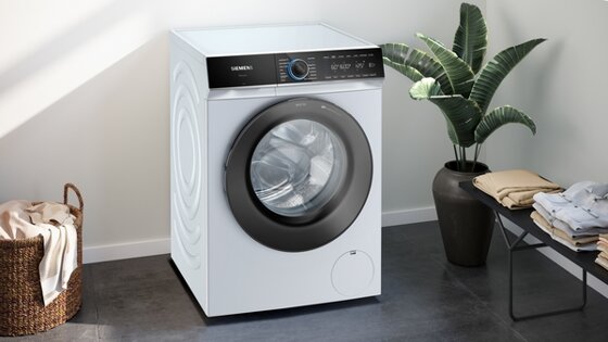 Siemens iQ700 Waschmaschine, Frontlader 10 kg 1600 U/min., WG56B2A40 sicher  kaufen - LCD